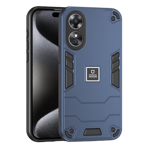 Handyhülle Kompatibel mit Oppo A17 4G/A17K Hülle, Militärqualität, sturzsicher, Ganzkörper-Schutzhülle aus TPU-Gummi und Harte PC-Telefonhülle, Matte, strukturierte Abdeckung Langlebiger Schutz(Blue) Handyhülle Kompatibel mit Oppo A17 4G/A17K Hülle, Militärqualität, sturzsicher, Ganzkörper-Schutzhülle aus TPU-Gummi und Harte PC-Telefonhülle, Matte, strukturierte Abdeckung Langlebiger Schutz(Blue) von CSHNB