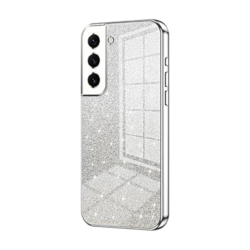 Handyhülle Kompatibel mit Samsung Galaxy S22 Hülle, klare Glitzer-Galvanik-Hybrid-Schutzhülle, schlanke, transparente, Kratzfeste und stoßdämpfende TPU-Stoßfängerhülle Compatible with S22 Langlebiger Handyhülle Kompatibel mit Samsung Galaxy S22 Hülle, klare Glitzer-Galvanik-Hybrid-Schutzhülle, schlanke, transparente, Kratzfeste und stoßdämpfende TPU-Stoßfängerhülle Compatible with S22 Langlebiger von CSHNB