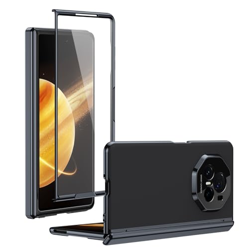 Klapphülle fürs Handy Kompatibel mit Honor Magic V3 Plating Case mit Displayschutz, Scharniergehäuse, Fallschutz, kratzfest und stoßdämpfend – schlankes Design, mattierte Klapphülle Handyschutz(Black) Klapphülle fürs Handy Kompatibel mit Honor Magic V3 Plating Case mit Displayschutz, Scharniergehäuse, Fallschutz, kratzfest und stoßdämpfend – schlankes Design, mattierte Klapphülle Handyschutz(Black) von CSHNB