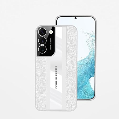 Schutzhülle aus echtem Leder, kompatibel mit Samsung Galaxy S23, schlanke Schutzhülle aus Keramik, leicht, robust, hart, Polycarbonat, Anti-Drop-Hülle, kompatibel mit Samsung Galaxy S23, langlebiger Schutzhülle aus echtem Leder, kompatibel mit Samsung Galaxy S23, schlanke Schutzhülle aus Keramik, leicht, robust, hart, Polycarbonat, Anti-Drop-Hülle, kompatibel mit Samsung Galaxy S23, langlebiger von CSHNB