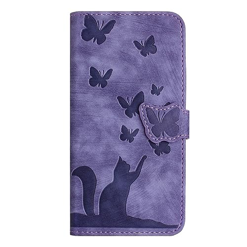Schutzhülle für Mobiltelefon, kompatibel mit Xiaomi Redmi Note 11 Pro 4G, Magnetschnalle, geprägt, Handschlaufe, Schlitz, kompatibel mit Karten, Brieftasche, Telefon, Flip Cover, Houss von CSHNB