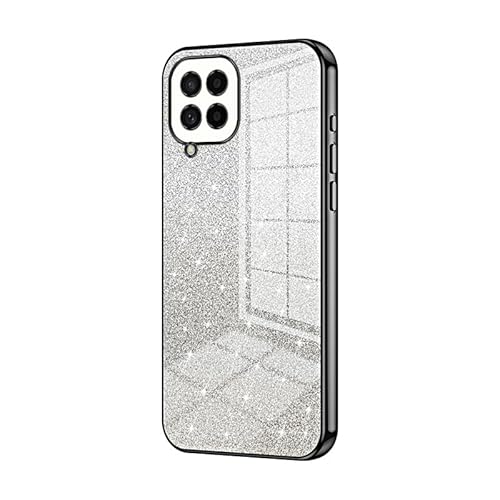 Schutzhülle für Samsung Galaxy M53, transparent, glitzernd, galvanisiert, Hybrid-Schutzhülle, dünn, transparent, kratzfest, stoßdämpfend, TPU-Stoßfänger, kompatibel mit M53, langlebig Schutzhülle für Samsung Galaxy M53, transparent, glitzernd, galvanisiert, Hybrid-Schutzhülle, dünn, transparent, kratzfest, stoßdämpfend, TPU-Stoßfänger, kompatibel mit M53, langlebig von CSHNB