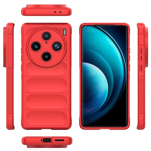 Schutzhülle für Telefon, kompatibel mit Vivo X100 Pro 5G (Nationalversion), dünne Silikonhülle, Rundumschutz, stoßfest, kratzfest, innen von CSHNB
