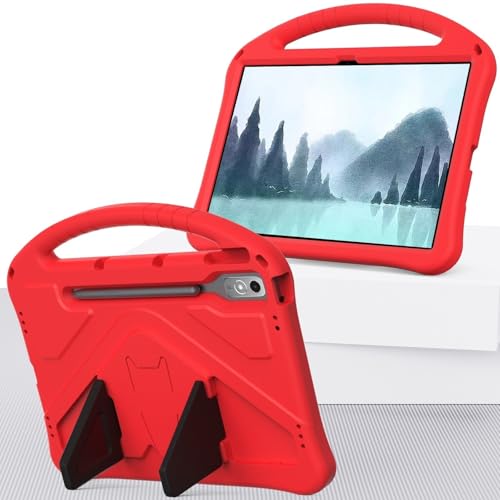 Tablet PC Hülle Kompatibel mit NEC Lavie Tab T12-T1295 DAS 12.6" (2022) Hülle 12,1 Zoll Tablet Hülle Stoßfest Leichte EVA Tablethülle mit verstellbarem Gurt Schutzhülle für Kinder Besche von CSHNB