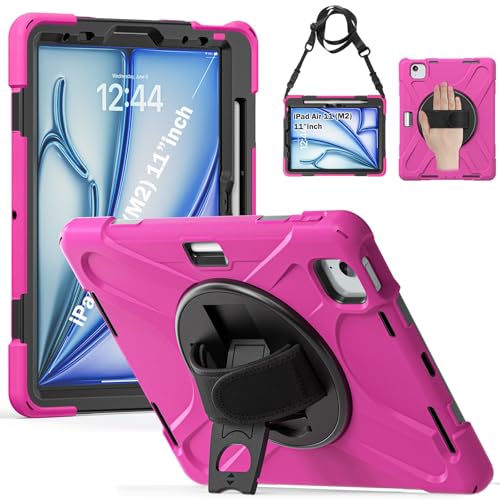 Tablet PC Hülle Kompatibel mit iPad Pro 11/Air4/Air 5 2022/2021/2020/2018, stoßfeste robuste und strapazierfähige Schutzhülle mit Stifthalter, Schutzhülle mit Schultergurt für Kinder aus Silic Tablet PC Hülle Kompatibel mit iPad Pro 11/Air4/Air 5 2022/2021/2020/2018, stoßfeste robuste und strapazierfähige Schutzhülle mit Stifthalter, Schutzhülle mit Schultergurt für Kinder aus Silic von CSHNB