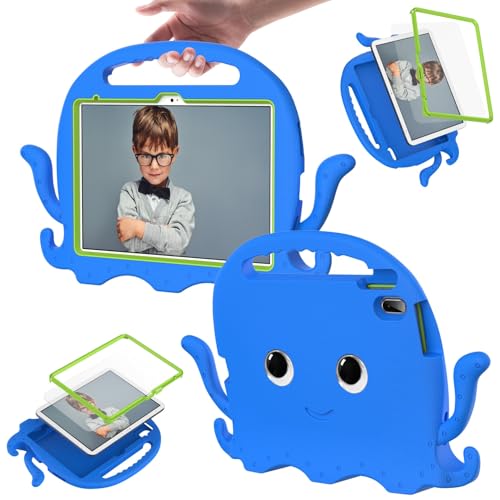 Tablet-PC-Hülle kompatibel mit iPad (A16) 11. Generation 2025, leicht, stoßfest, ohne Displayschutz, rutschfeste Ecken, Tablet-Hülle mit Schultergurt, kompatibel mit Kindern B von CSHNB
