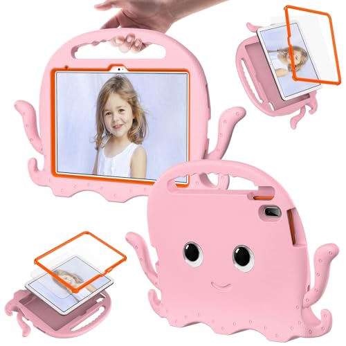 Tablet-PC-Hülle kompatibel mit iPad (A16) 11. Generation 2025, leicht, stoßfest, ohne Displayschutz, rutschfeste Ecken, Tablet-Hülle mit Schultergurt, kompatibel mit Kindern B von CSHNB