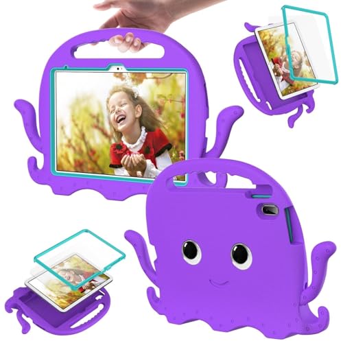Tablet-PC-Hülle kompatibel mit iPad (A16) 11. Generation 2025, leicht, stoßfest, ohne Displayschutz, rutschfeste Ecken, Tablet-Hülle mit Schultergurt, kompatibel mit Kindern B von CSHNB