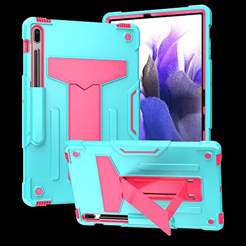 Tablet PC Hülle Hülle kompatibel mit Samsung Galaxy Tab S8 Plus/S7 Plus Hülle 12,4 Zoll SM-X800/X806 SM-T970/T975/T976, mit Kickstand Dreischichtige Hybrid-Ganzkörperhülle Robuste, stoßfeste Fallschut Tablet PC Hülle Hülle kompatibel mit Samsung Galaxy Tab S8 Plus/S7 Plus Hülle 12,4 Zoll SM-X800/X806 SM-T970/T975/T976, mit Kickstand Dreischichtige Hybrid-Ganzkörperhülle Robuste, stoßfeste Fallschut von CSHNB