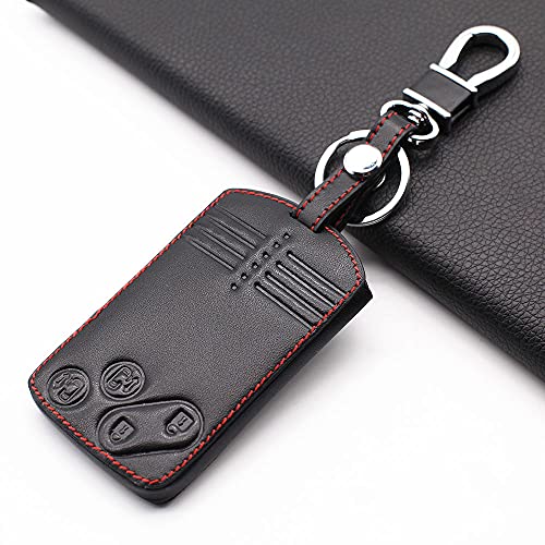 CSHU Leder Schlüsselanhänger Autoschlüssel Hülle Schlüsselbund Ring Schlüsseltasche, passend für Mazda 2 3 5 Premacy Miata 6 8 RX8 MX5 M8 CX-7 CX-9 Verisa MPV,4 Tasten Schwarz CSHU Leder Schlüsselanhänger Autoschlüssel Hülle Schlüsselbund Ring Schlüsseltasche, passend für Mazda 2 3 5 Premacy Miata 6 8 RX8 MX5 M8 CX-7 CX-9 Verisa MPV,4 Tasten Schwarz von CSHU