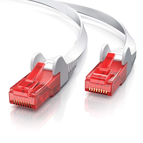 CSL-Computer 10m - CAT.6 Ethernet Gigabit Lan Netzwerkkabel Flachbandkabel Verlegekabel RJ45-10 100 1000Mbit s - Patchkabel flach - kompatibel zu CAT.5 CAT.5e CAT.7 - Switch Router Modem Patchpannel CSL-Computer 10m - CAT.6 Ethernet Gigabit Lan Netzwerkkabel Flachbandkabel Verlegekabel RJ45-10 100 1000Mbit s - Patchkabel flach - kompatibel zu CAT.5 CAT.5e CAT.7 - Switch Router Modem Patchpannel von CSL-Computer