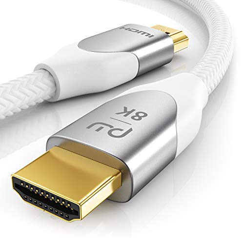 1m 8K HDMI Kabel 2.1 - 8K @ 60Hz 4K @ 120Hz DSC - HDTV 7680 x 4320 - UHD II - HDMI 2.1 2.0a 2.0b - 3D - Highspeed HDMI Kabel - HDR - ARC - Präzisionsstecker - kompatibel zu Blu Ray PS4 PS5 Xbox von CSL-Computer