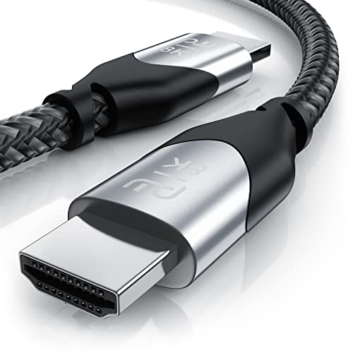 8k HDMI Kabel 2.1 - Ultra High Speed II - mit Ethernet – 1m (Meter) - 8K UHD II - 3D TV – eARC - HDR10+ - 4320 p - 120 Hz mit DSC - 7680 x 4320 – Nylonmantel - kompatibel zu Blu Ray PS4 PS5 Xbox von CSL-Computer