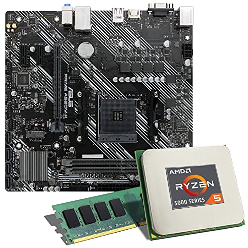 AMD Ryzen 5 5600G / ASUS Prime A520M-K Mainboard Bundle / 16GB | CSL PC Aufrüstkit | AMD Ryzen 5 5600G 6X 3900 MHz, 16GB DDR4-RAM, GigLAN, M.2 Port, USB 3.2 Gen1 | Aufrüstset | PC Tuning Kit von CSL-Computer