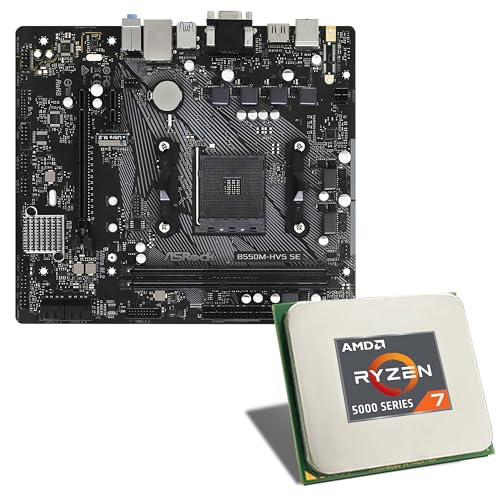 AMD Ryzen 7 5700G / ASRock B550M-HDV Mainboard Bundle | CSL PC Aufrüstkit | AMD Ryzen 7 5700G 8X 3800 MHz, GigLAN, 2X M.2 Port, USB 3.2 Gen1 | Aufrüstset | PC Tuning Kit von CSL-Computer