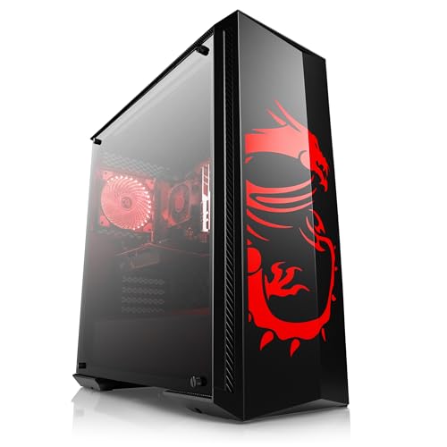 Basic Gaming PC mit Windows 11 Pro | AMD Ryzen 5 5500 6x3.6GHz | RTX 5070 | 1000GB M.2 NVMe | 16GB DDR4 RAM | WLAN | Computer für Zocker, Gamer Desktop Rechner zum Spielen | A12617 von CSL-Computer