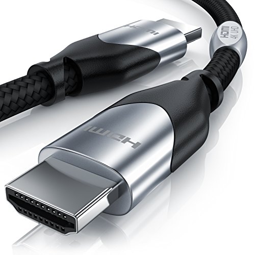 CSL - 0,5m 50cm HDMI Kabel 2.0b - Ultra HD 4k 60Hz Gbits 0,5 Meter - neuester Standard - Ethernet High Speed HDMI 2.0 - Ultra HD 3D ARC CEC HDCP HDR - 3-Fach geschirmt - Platin Edition von CSL-Computer