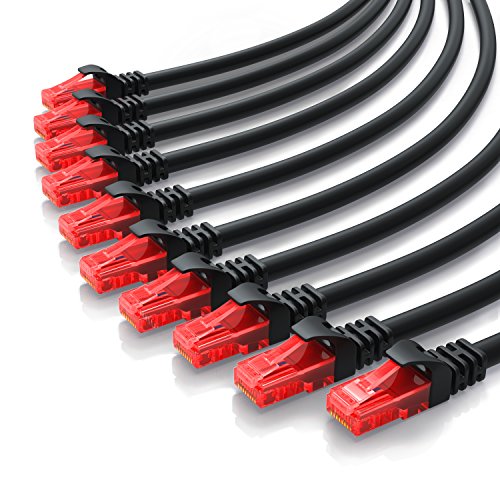 CSL - 10 x 0,25m CAT.6 Ethernet Gigabit LAN Netzwerkkabel RJ45-10 100 1000Mbit s - Patchkabel - kompatibel zu CAT.5 CAT.5e CAT.7 - Switch Router Modem Patchpannel Access Point CSL - 10 x 0,25m CAT.6 Ethernet Gigabit LAN Netzwerkkabel RJ45-10 100 1000Mbit s - Patchkabel - kompatibel zu CAT.5 CAT.5e CAT.7 - Switch Router Modem Patchpannel Access Point von CSL-Computer