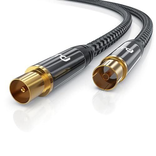 CSL - 10m HDTV Antennenkabel mit Braiding 8k 4k HDTV - Antennenstecker zu Antennenkupplung - 135Db 75 Ohm – DVB-T und DVB-T2 DVB-C DVB-S DVB-S2 Radio UKW DAB CSL - 10m HDTV Antennenkabel mit Braiding 8k 4k HDTV - Antennenstecker zu Antennenkupplung - 135Db 75 Ohm – DVB-T und DVB-T2 DVB-C DVB-S DVB-S2 Radio UKW DAB von CSL-Computer