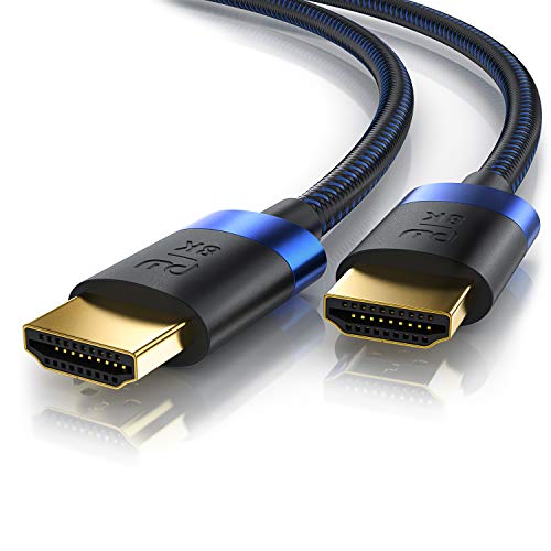 CSL - 16k HDMI Kabel 2.1-0,25m - 16k@30Hz 8k@60Hz 4k@120Hz - UHD II - Ultra High Speed Ethernet 48Gbps - HDMI 2.1 8k 16k / 2.0 4k - HDR 10+ eARC 3D VRR - Gaming TV PS5 Xbox von CSL-Computer