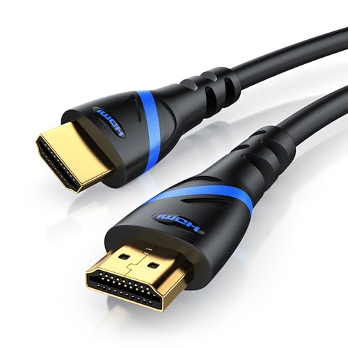 CSL - 16k HDMI Kabel 2.1-0,5m - 16k 30 Hz 8k 60Hz 4k 120 Hz - Ultra High Speed Ethernet 48Gbps - UHD HDR 10+ eARC Dolby Vision 3D VRR - Gaming TV Blu-ray PS5 Xbox Series von CSL-Computer