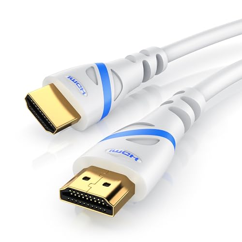 CSL - 16k HDMI Kabel 2.1-3m - 16k 30 Hz 8k 60Hz 4k 120 Hz - Ultra High Speed Ethernet 48Gbps - UHD HDR 10+ eARC Dolby Vision 3D VRR - Gaming TV Blu-ray PS5 Xbox Series von CSL-Computer