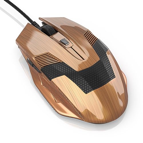 CSL - 2400 DPI Skorpion Gaming Mouse - optische USB Gaming Maus - 2400 DPI Abtastrate High Precision - ergonomisches Design - Windows 7-11 PC MAC - schwarz von CSL-Computer