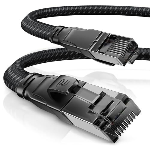 CSL - 3m CAT8.1 Netzwerkkabel Flach 40 Gbits - Baumwollmantel - LAN Kabel Patchkabel - CAT8 Gigabit RJ45 Ethernet Cable - 40000 Mbits Geschwindigkeit - Flachbandkabel - Verlegekabel - CAT6 CAT7 CSL - 3m CAT8.1 Netzwerkkabel Flach 40 Gbits - Baumwollmantel - LAN Kabel Patchkabel - CAT8 Gigabit RJ45 Ethernet Cable - 40000 Mbits Geschwindigkeit - Flachbandkabel - Verlegekabel - CAT6 CAT7 von CSL-Computer