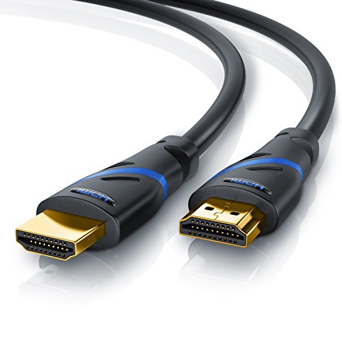 CSL - 4k HDMI Kabel 2.0-7,5m (7,5 Meter) - Ultra HD 4k @ 60Hz - High Speed with Ethernet - Ultra HD Full HD - 3D ARC CEC HDCP HDR - 18 Gbit s - TV Blu-ray PS5 Xbox Series X Switch - schwarz von CSL-Computer