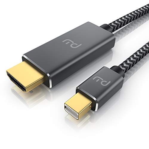 CSL - 4k Mini Displayport 1.4 zu Hdmi 2.0 Kabel – 3m - mini DP Adapter – 4k@60Hz - Thunderbolt 1-2 - Audio und Video – für MacBook Microsoft Surface Pro Lenovo Notebook Monitor Projektor von CSL-Computer