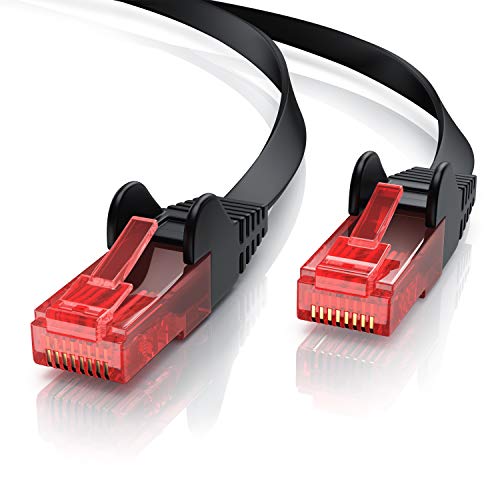 CSL - 5m - CAT.6 Ethernet Gigabit LAN Netzwerkkabel Flachbandkabel Verlegekabel RJ45-10 100 1000 Mbit s - Patchkabel flach - kompatibel zu CAT.5 CAT.5e CAT.7 CSL - 5m - CAT.6 Ethernet Gigabit LAN Netzwerkkabel Flachbandkabel Verlegekabel RJ45-10 100 1000 Mbit s - Patchkabel flach - kompatibel zu CAT.5 CAT.5e CAT.7 von CSL-Computer