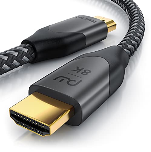 CSL - 8k HDMI Kabel 2.1 2m Meter - 8K @ 120Hz 4K @ 240Hz mit DSC - HDMI 2.1 2.0a 2.0b - 3D - Highspeed Ethernet - HDTV - UHD II - Dynamic HDR-10+ - eARC - Variable Refresh Rate VRR - Dolby Vision von CSL-Computer