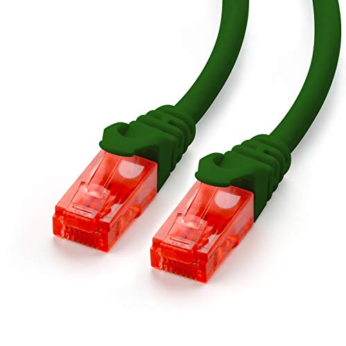 CSL-Computer CAT.6 Ethernet Patchkabel (RJ45) | 1m | grün | LAN-Kabel | UTP | 10/100/1000 Mbit/s von CSL-Computer