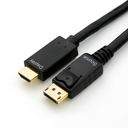 CSL-Computer DisplayPort/HDMI Kabel | 2m | schwarz | HDCP-konform | 4K/60Hz | Ethernet-Kanal von CSL-Computer