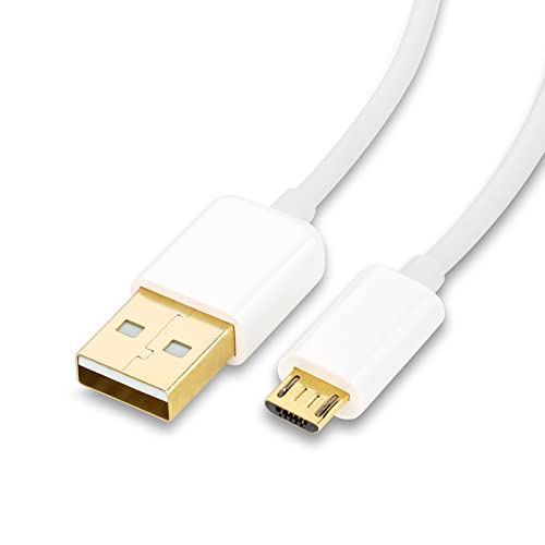 CSL Computer Micro-USB auf USB 2.0 Kabel, A-Stecker auf Micro-B Ladekabel, 1m Länge, Datenübertragungsrate bis zu 480 Mbit/s, vergoldete Stecker, weiß CSL Computer Micro-USB auf USB 2.0 Kabel, A-Stecker auf Micro-B Ladekabel, 1m Länge, Datenübertragungsrate bis zu 480 Mbit/s, vergoldete Stecker, weiß von CSL Computer