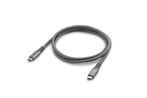 CSL-Computer USB 3.2 Gen2 2x2 Typ-C Kabel Bundle, 3x 1m Länge, Datenübertragungsrate bis zu 20 Gbit/s, Leistung bis zu 100W, Metallstecker, Nylonmantel, grau von CSL-Computer