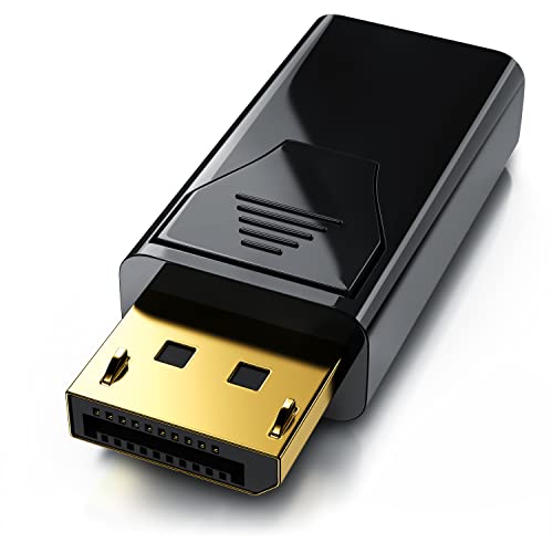 CSL - DisplayPort auf HDMI Adapter - DP 1.2 4K Ultra HD 4K x 2K bei 30Hz - Full HD 1080p - 32 Bit True Color - 3D - HDCP - ideal für PC und MAC Notebook Grafikkarten - vergoldete Kontakte von CSL-Computer