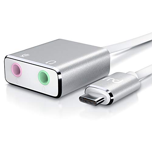 CSL - Externe Soundkarte USB C, USB Typ C auf Klinke 3,5mm, Kopfhörer Adapter, Audio zu USB Adapter, DAC, kompatibel mit Samsung, Huawei UVM. von CSL-Computer