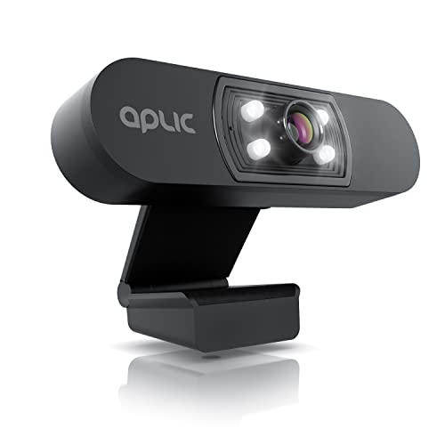 CSL - Full-HD Webcam 1080p mit Auto-Lichtkorrektur, 30 FPS mit Mikrofon, Belichtungskorrektur, USB-Anschluss, Plug & Play, Für Skype, FaceTime, Hangouts, etc. - Schwarz von CSL-Computer