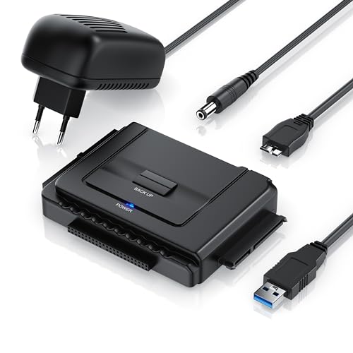 CSL - IDE SATA zu USB 3.0 Combo Dockingstation - bis zu 5 Gb s - One Touch Backup - Dualbetrieb - Power-LED - 2,5 Zoll und 3,5 Zoll SATA, HDD und IDE Laufwerke DVD-ROM CD-ROM CD-RW DVD-RW DVD RW von CSL-Computer