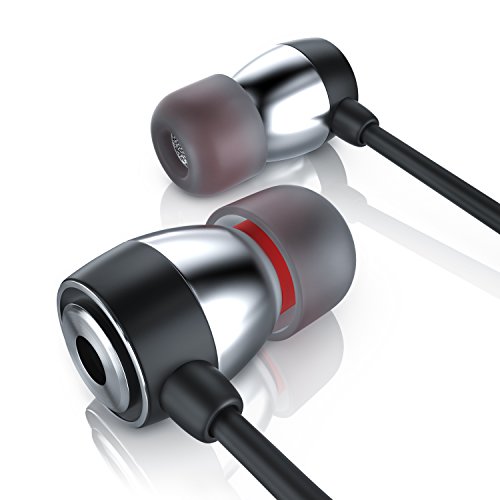CSL - In-Ear Kopfhörer 650er Alu Earphone – 3,5 mm Klinkenanschluss - widerstandsfähiges Aramid-Kabel optimierte Soundtreiber - Knickschutz - 10mm Schallwandler von CSL-Computer