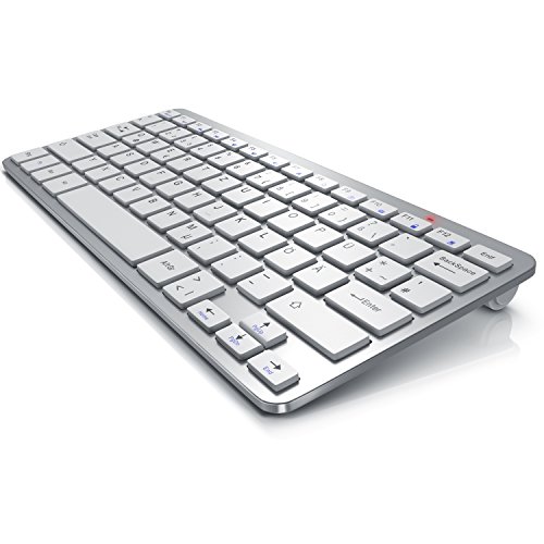 CSL - Kabellose Funk Tastatur - Wireless Keyboard - QWERTZ Layout - 5m Reichweite - Kompatibel mit Windows 11 für PC Mac Notebook Laptop von CSL-Computer