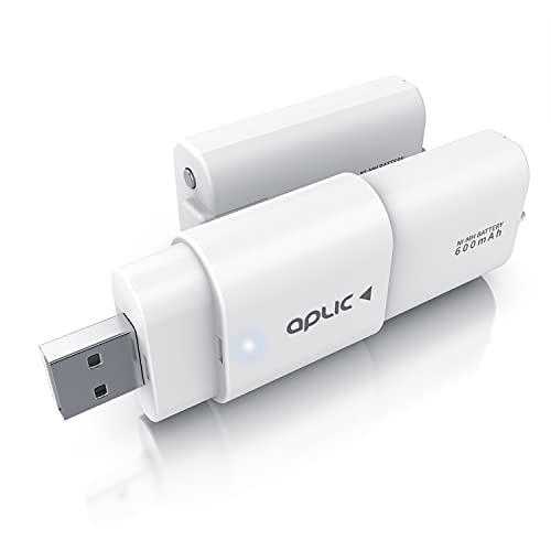 CSL - Ladegerät geeignet für Xbox One Controller und Xbox Series Gamepad – 2 x Akkus 600 mAh für Gamepads - Ladeadapter - kompatibel mit Xbox One - XS-X - XS-S - weiß von CSL-Computer