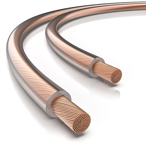 CSL - Lautsprecherkabel OFC - 50m - 2x2,5 mm² Boxenkabel - reines Kupfer - Boxenkabel - Speaker Cable – LS Kabel - transparent mit Polaritätskennzeichnung - für Lautsprecher & Surround Systeme CSL - Lautsprecherkabel OFC - 50m - 2x2,5 mm² Boxenkabel - reines Kupfer - Boxenkabel - Speaker Cable – LS Kabel - transparent mit Polaritätskennzeichnung - für Lautsprecher & Surround Systeme von CSL-Computer