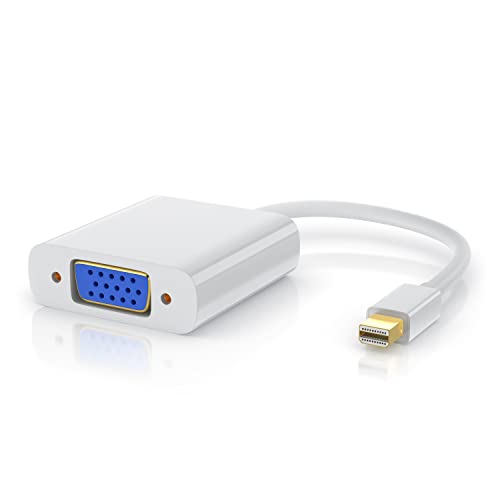 CSL - Mini DisplayPort auf VGA Adapter Full HD - für Apple PC Grafikkarten ATI/NVIDIA - vergoldete Kontakte - Full HD 1080p von CSL-Computer