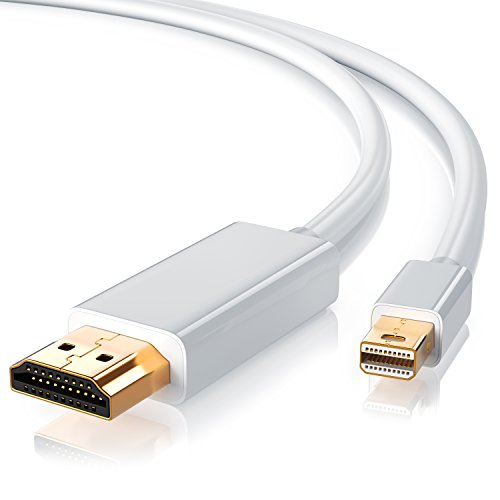 CSL - Mini Displayport auf HDMI Kabel 2m - inkl. Tonübertragung - Kompatibel mit Thunderbolt 1- und Thunderbolt 2-Ports - Full HD HDTV 1080p - kompatibel mit Apple Lenovo Surface von CSL-Computer