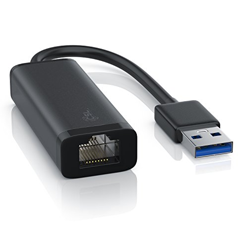CSL - Netzwerkadapter Gigabit USB 3.2 Gen.1 LAN Adapter – USB TYP A Stecker auf RJ45 Buchse - Gigabit Ethernet Buchse - Kabel 13,5 cm – bis zu 1000 Mbps/ 1000 Base-T von CSL-Computer