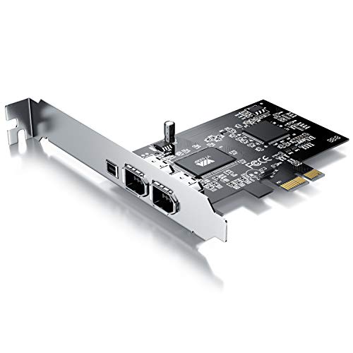 CSL PCI Firewire Karte Erweiterungskarte PCI-E 3 Anschlüsse 1394a Controller-Karte 2 x 6 Pin und 1 x 4 Pin für Desktop-PC von CSL-Computer