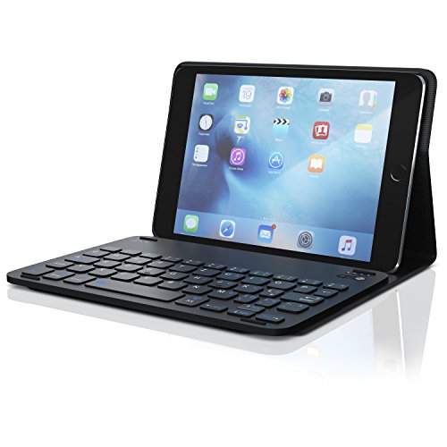 CSL - Tastatur-Case kompatibel mit iPad Mini 7.9 Zoll (4. Generation), Tastatur Hülle Schutzcase mit integrierter kabelloser Tastatur, Deutsches QWERTZ-Layout - Schwarz von CSL-Computer