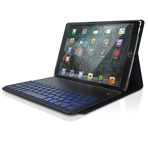 CSL - Tastatur-Case mit integrierter kabelloser Tastatur & Hintergrundbeleuchtung, Kompatibel mit iPad Pro 10,5 Zoll, Schutzcase, Deutsches QWERTZ-Layout, Schwarz CSL - Tastatur-Case mit integrierter kabelloser Tastatur & Hintergrundbeleuchtung, Kompatibel mit iPad Pro 10,5 Zoll, Schutzcase, Deutsches QWERTZ-Layout, Schwarz von CSL-Computer